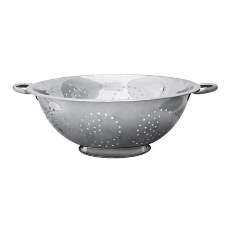 Home Basics 8 Qt Deep Stainless Steel Colander with Open Handles