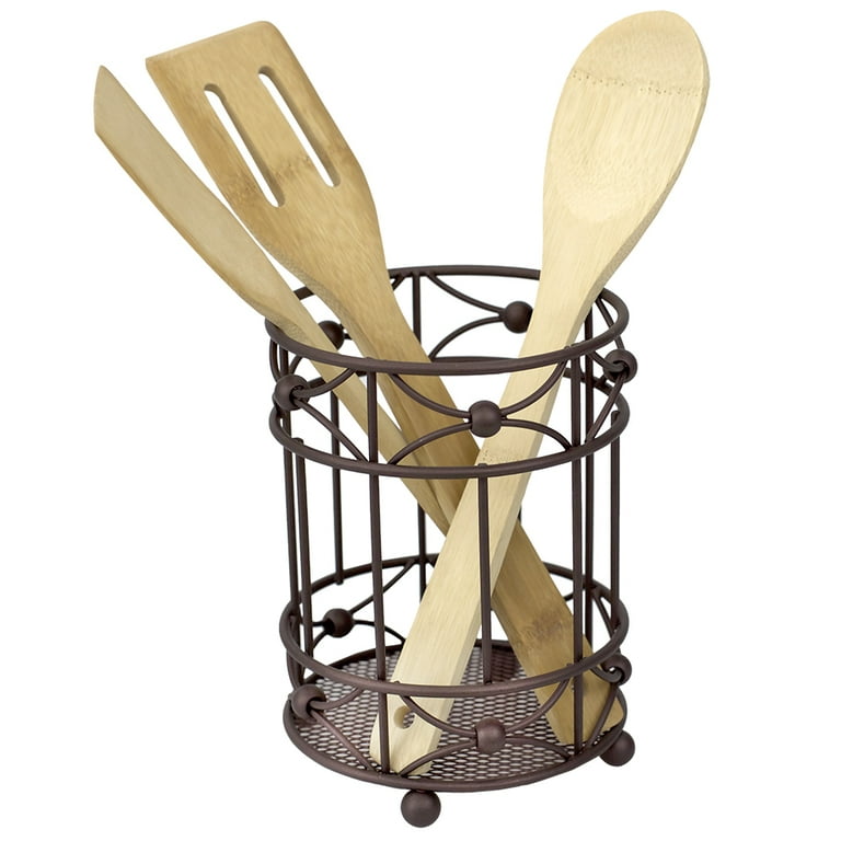 Arbor Oil-Rubbed Bronze Cutlery Holder with Mesh Bottom and Non-Skid Feet Arbor Oil-Rubbed Bronze Cutlery Holder with Mesh Bottom and Non-Skid Feet