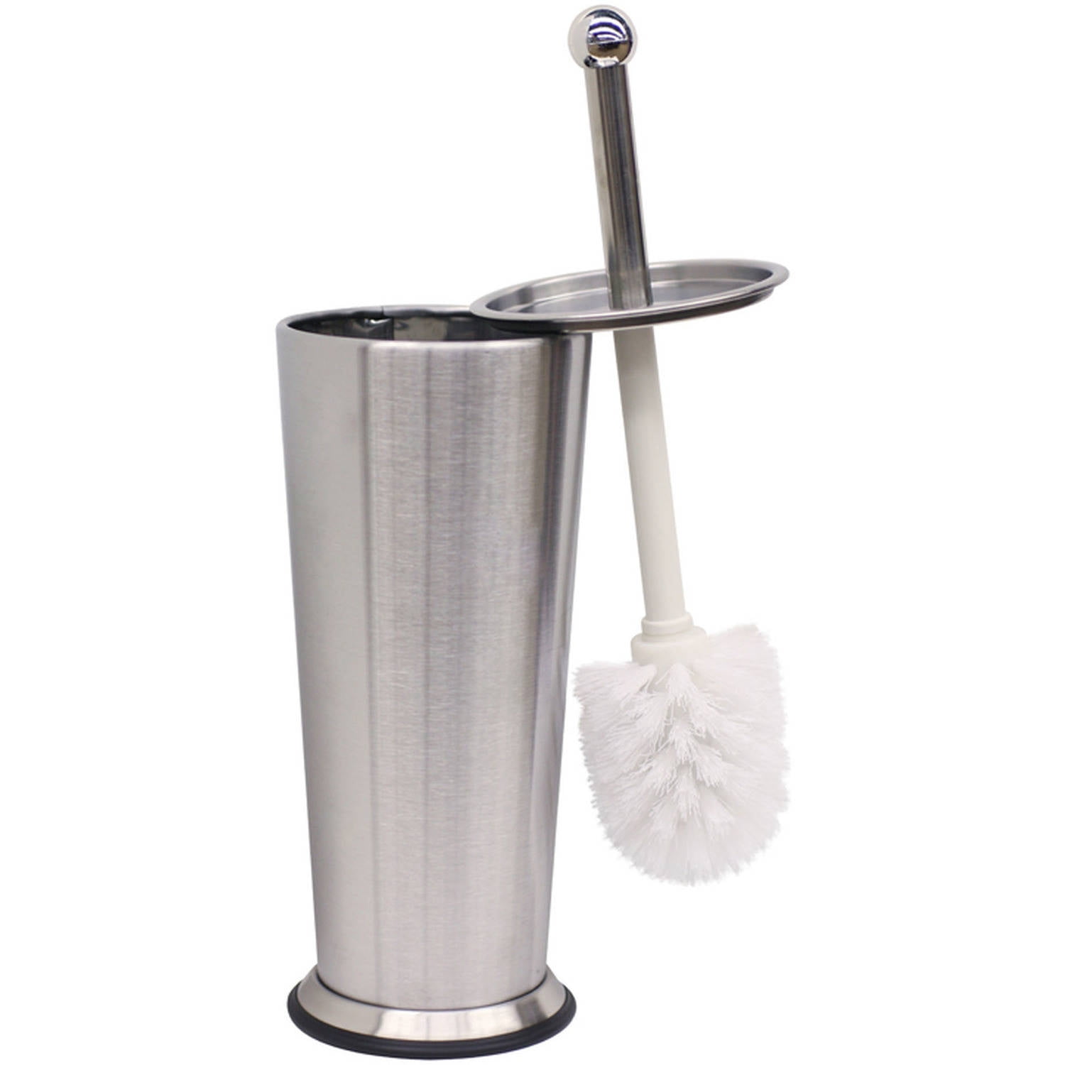 Home Basics Brushed Stainless Steel Tapered Toilet Brush