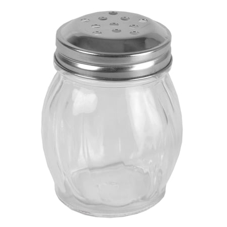 Home Basics Bulb Shape 5 oz Cheese and Spice Shaker, Clear