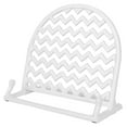thumbnail image 1 of Home Basics Cast Iron Chevron Design Cookbook Stand, White, 10.5x5.5x9 Inches, 1 of 3