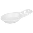 thumbnail image 1 of Home Basics Cast Iron Chevron Design Spoon Rest, White, 7.5 x 3.5 x 1.3 Inches, 1 of 2