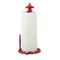 thumbnail image 1 of Home Basics Cast Iron Fleur De Lis Paper Towel Holder, Red, 1 of 6