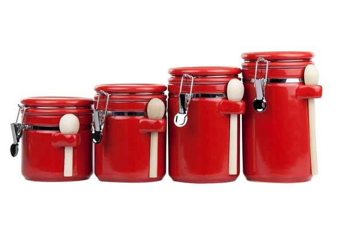 Oggi Acrylic Canister Set with Spoons (4 Pieces) - Walmart.com