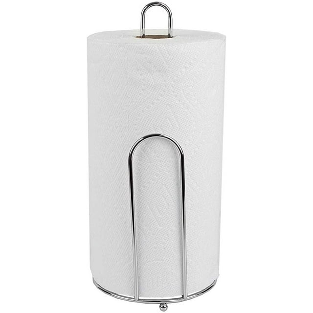 Home Basics Chrome-Plated Steel Paper Towel Holder