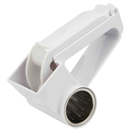 Home Basics Classic Plastic Rotary Cheese Grater, White