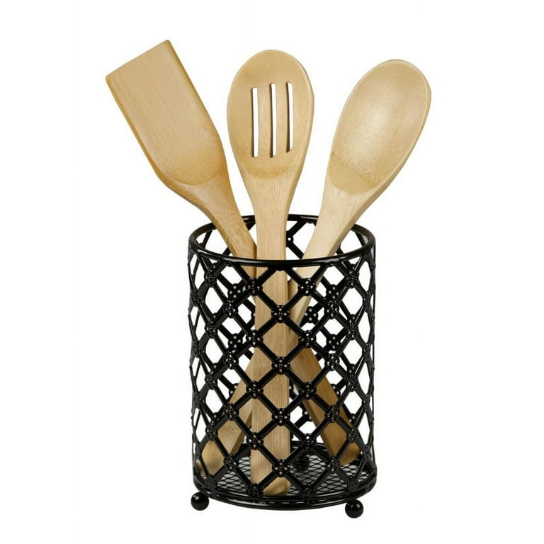 Black Lattice Cutlery Holder Black Lattice Cutlery Holder