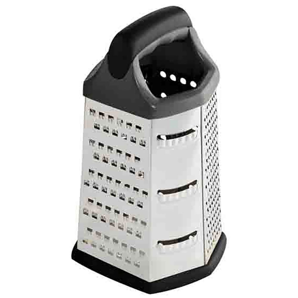  Utopia Kitchen - 6 Sided Kitchen Cheese Grater & Shredder with  Sharp Blades - Stainless Steel - Non Slippery rubber bottom - Perfect to  Grate, shred & Zest Fruits, Vegetables, Cheeses