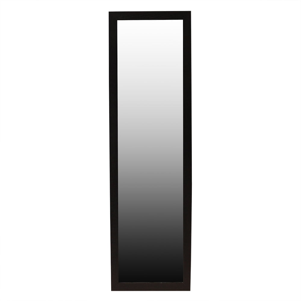 Home Basics Easel Back Full Length Mirror with MDF Frame, Mahogany