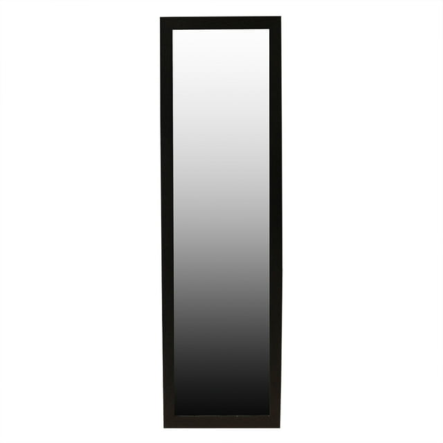 Home Basics Easel Back Full Length Mirror with MDF Frame, Mahogany