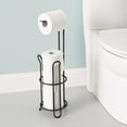 thumbnail image 1 of Home Basics Free-Standing Dispensing Toilet Paper Holder, Black, 1 of 5