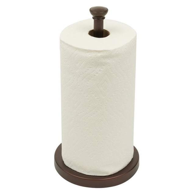 Home Basics Galleria Freestanding Paper Towel Holder, Bronze
