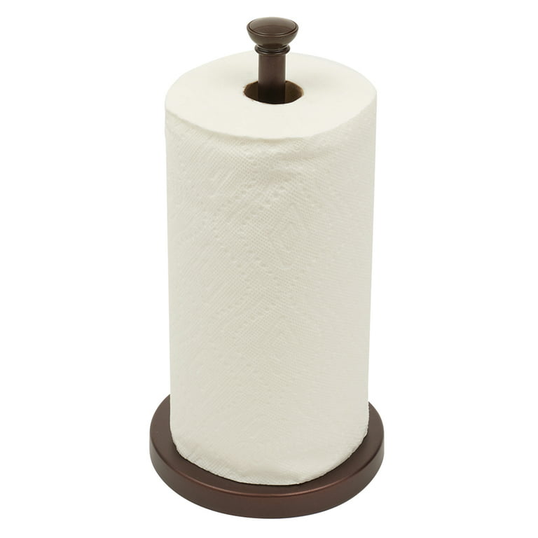 Home Basics Free Standing Paper Towel Holder w/ Easy-Tear Arm, Bronze -  20429323