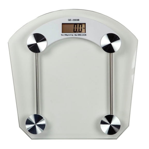 Home Basics Glass Bathroom Digital Scale