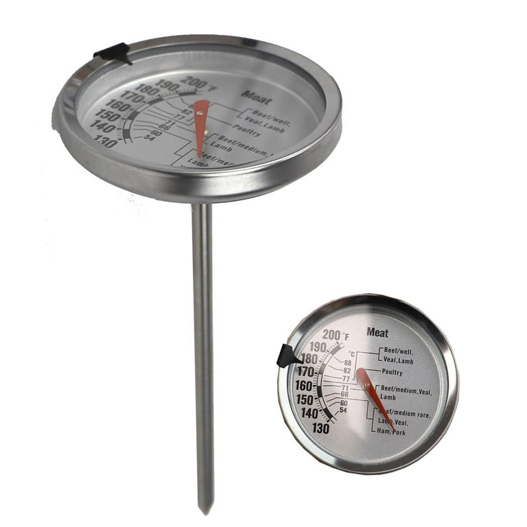 Thermometer, Stainless Steel Oven Thermometer, Classic Oven Thermometer,  Stainless Steel Refrigerator Freezer Thermometer, Oven Temperature Gauge,  Metal Easy-to-read Thermometer, Kitchen Stuff, Kitchen Accessaries - Temu