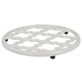 thumbnail image 1 of Home Basics Lattice Collection Cast Iron Trivet for Serving Hot Dish, Pot, Pans & Teapot on Kitchen Countertop or Dinning, Table-Heat Resistant (3, White), 1 of 3