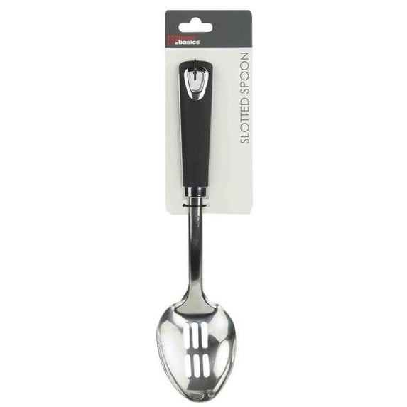 Home Basics KT44801 Slotted Spoon with Rubber Handle