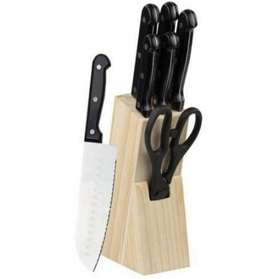 Home Basics Knife Block Set for Kitchen Counter
