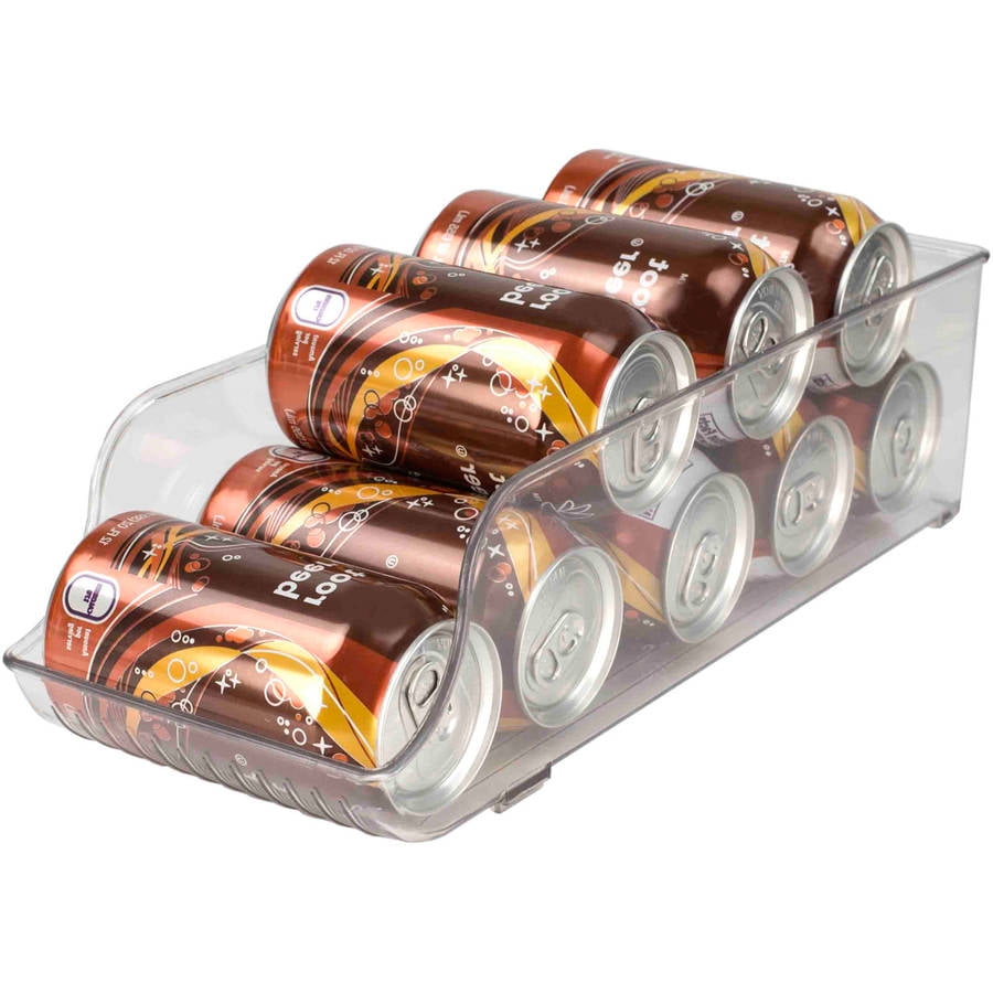 Home Basics Large Fridge Bin Soda Can Holder Refrigerator