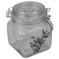 thumbnail image 1 of Home Basics Ludlow Canister with Metal Clasp, Clear, 23 oz., 1 of 1