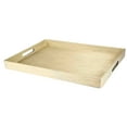 thumbnail image 1 of Home Basics Elegant Metallic Weave Serving Tray with Cut-Out Handles, Gold, 1 of 6