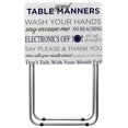 thumbnail image 1 of Home Basics Mind your Manners Multi-Purpose Foldable TV Tray Table, White, 1 of 6