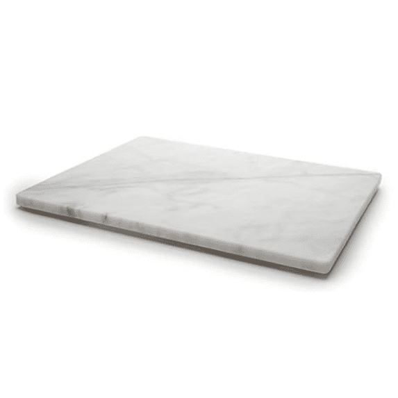 Home Basics Multi-Purpose Pastry Marble Tray Cutting Board Slab With ...