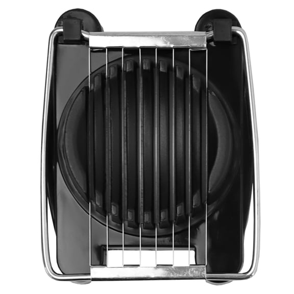 Home Basics Multipurpose Stainless Steel Wire Plastic Egg Slicer, Black