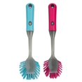 thumbnail image 1 of Home Basics PB41209-PNK Plastic Dish Scrubber - Pink, 1 of 1