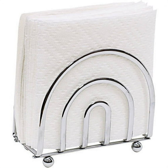 Home Basics Satin Nickel Napkin Holder