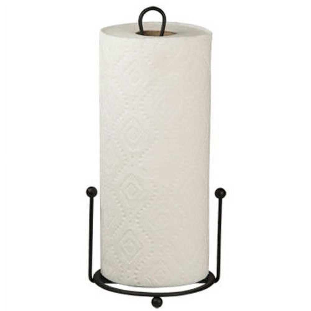 Choice Black Produce Bag Roll Holder / Paper Towel Holder - 13 1/4