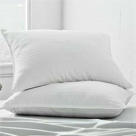 Home Basics Pillows Cooling Gel Fiber 100% Cotton (2 Pillows Set)