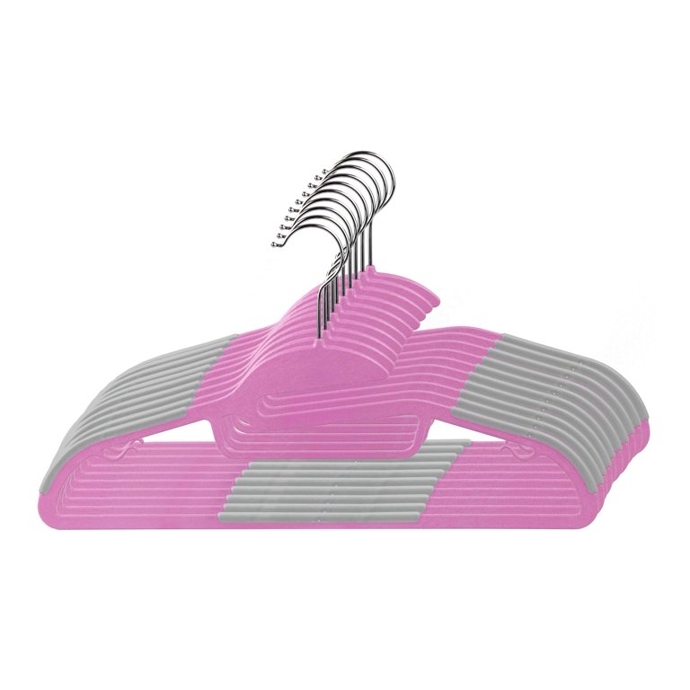 Walmart North Fort Myers - 10 pack plastic hangers in Magenta and