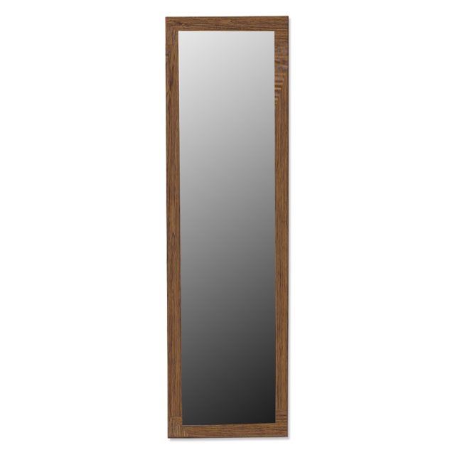 Home Basics DM47042 OTD Rustic Wood Door Mirror, Oak
