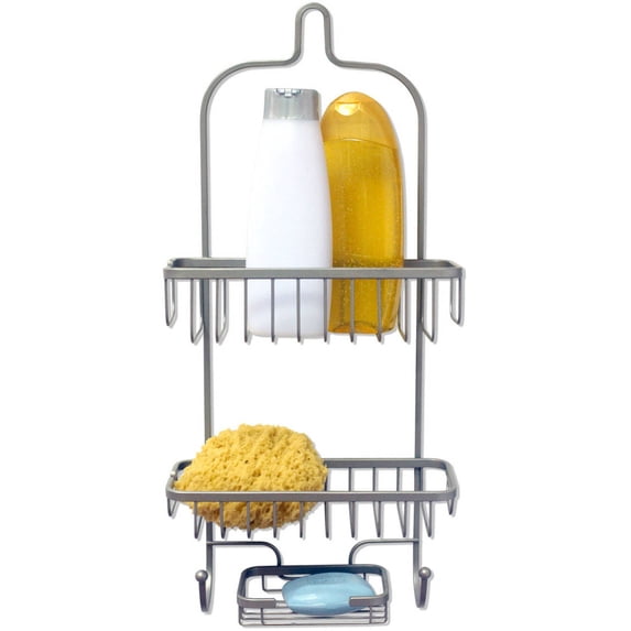 Home Basics Satin Nickel Shower Caddy Heavy Weight