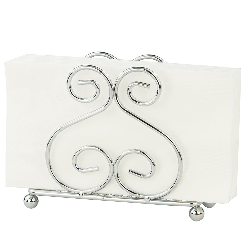 Home Basics Scroll Collection, Chrome Napkin Holder - Walmart.com
