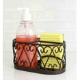 thumbnail image 1 of Home Basics Scroll Collection Soap Dispenser with Caddy, Bronze, 1 of 5