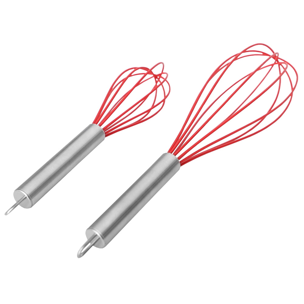  Amytalk 3 Pack 9, 10, 12 inch Balloon Whisk Double Balloon Wire  Whisk Blending Whisking Beating Stirring Egg Beater Stainless Steel(with  inside Ball): Home & Kitchen