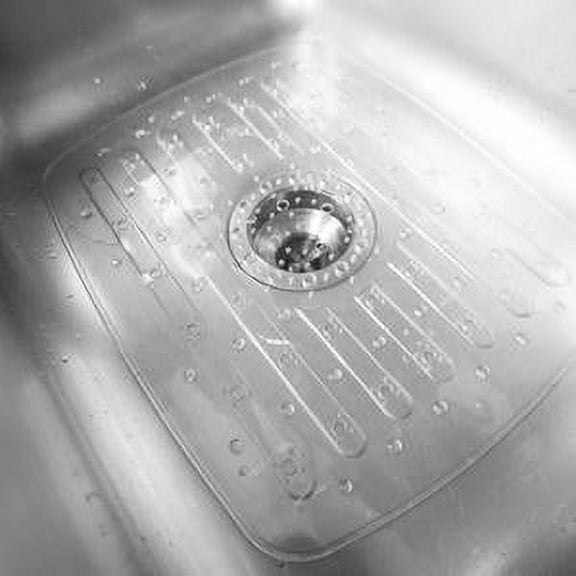 Home Basics Small PVC Sink Mat, Clear