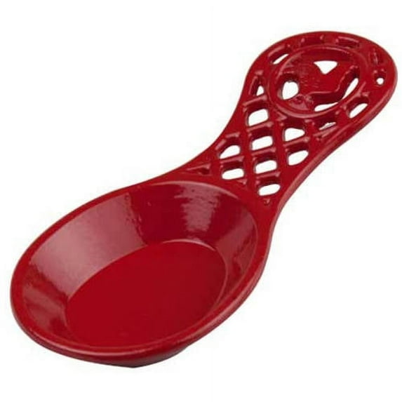 Home Basics Spoon Rest, Cast Iron, Red Rooster