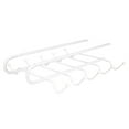 thumbnail image 1 of Home Basics Under-the-Shelf Mug Rack, 6-Cup Metal Coffee Cup Holder, White, 1 of 6