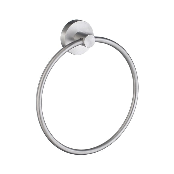 Home Bathroom 6 3 By 4" Towel Ring Brushed Chrome