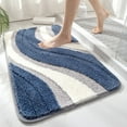 thumbnail image 1 of Home Bathroom Anti Slip Carpet Inspiration - Blue Polyester Carpet Color:A Material:Cloth, 1 of 9