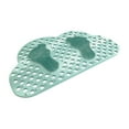 thumbnail image 1 of Home Bathroom AntiSlip Mats with Foot Shapeds Leaky Hole Bathtubs Mats Suction Cup PVC Floor Foot Mats, 1 of 18