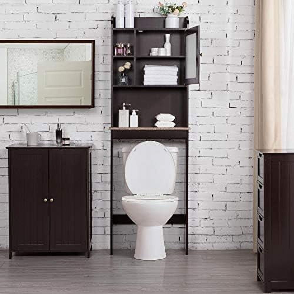 Home Bathroom Shelf SpaceSaving Over The Toilet Storage With