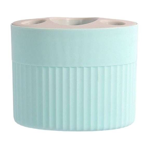 Home Bathroom Shelf/Storage Rack, Sky Blue, 12*10 Cm, Toothbrush Holders Brush Holder with 5 Slots Bathroom Toothbrush Holders Toothbrush Storage Organizers for Bathroom Storage