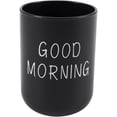 thumbnail image 1 of Home Bathroom Toothbrush Toothpaste Holder Round Washing Tooth Cup Pp Drinking Glass Tooth Mug Traveling Camping Black, 1 of 5