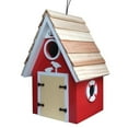 thumbnail image 1 of Home Bazaar Dockside Cabin Birdhouse - Red, 1 of 2
