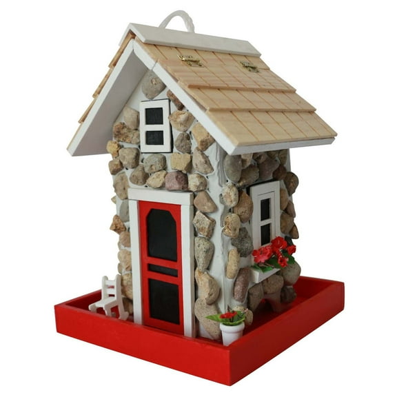 Home Bazaar Fieldstone Guest Cottage Bird Feeder