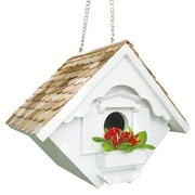 Home Bazaar Little Hanging Wren House, White